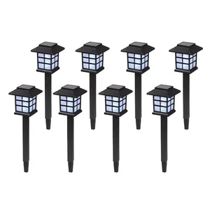 8PCS Lampes de jardin solaire Lumières de paysage solaire pour les lumières solaires Yard5834