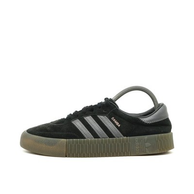 adidas Damen Samba Sneaker schwarz/grau Wildleder Niedrig Edition EU 38 2/3