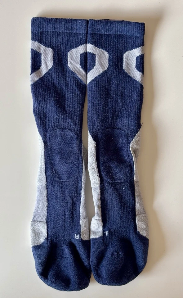 Air Jordan Jumpman Basketball Dri-FIT Crew Sock Midnight Navy/Grey Large (8-12) - Image 3 of 4
