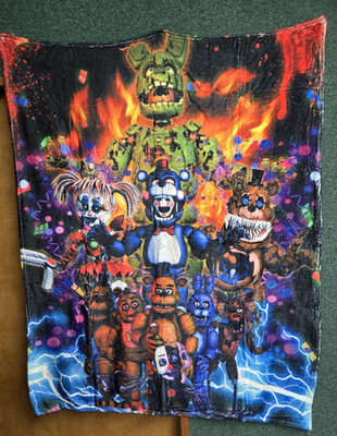 Five Nights At Freddy's Throw Blanket Comfy Soft Kids 50''x40'' Freddy Fazbear