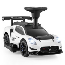 6V Licensed Maserati Kids Ride On Push Car Foot Pedal Music Electric White