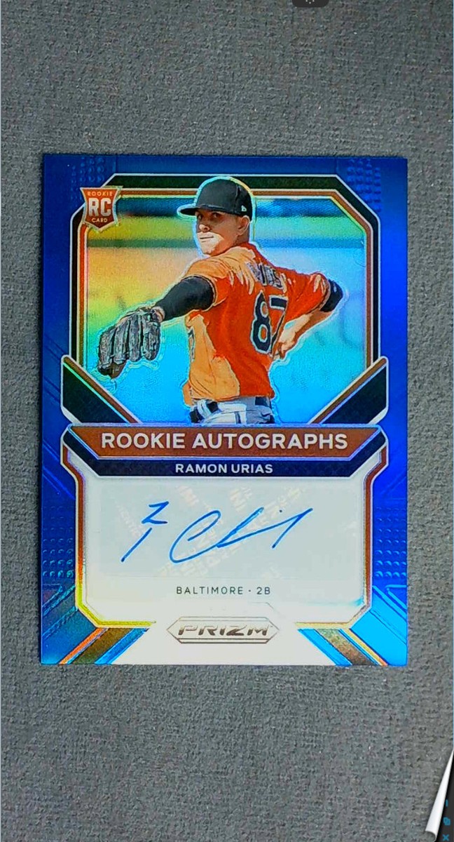2021 Panini Prizm - Rookie Autographs Ramon Urias #RA-RU Blue
