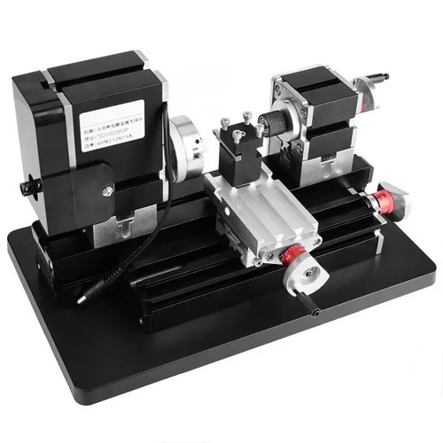 Micro Torno Hágalo Usted Mismo Mini Herramienta Micro Universal de Metal Torno Ángulo de Metal de Alta Potencia - Imagen 5 de 11