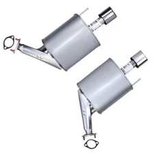 Stainless Steel Pair of Exhaust Mufflers fits: 2011-2013 Infiniti M37 3.7L