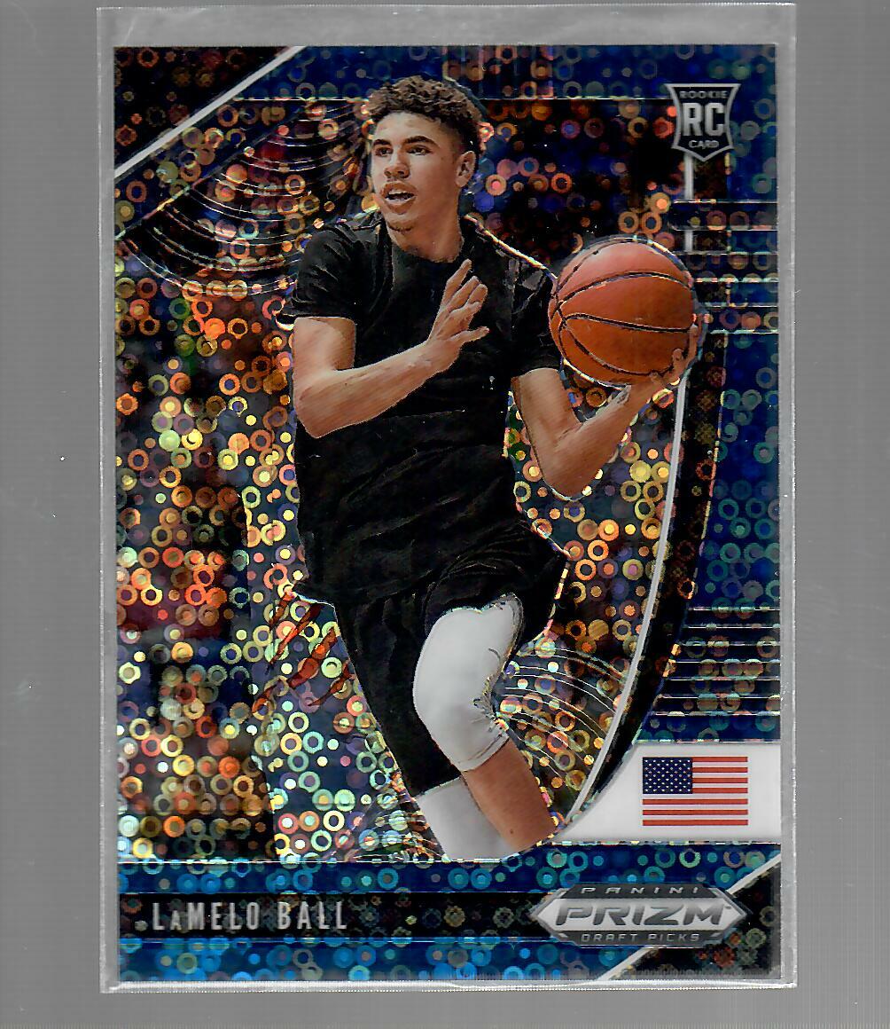 LaMelo Ball 2020-21 Panini Prizm Draft Picks Fast Break Blue Prizm 158/175 Rc