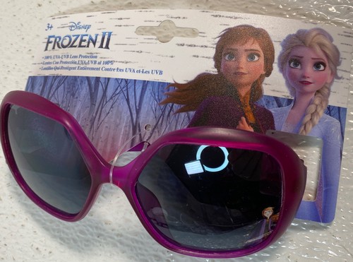 New Frozen II Magenta Plumb Kid Sunglasses Disney Junior 100% UVA/UVB Protection - Picture 2 of 5
