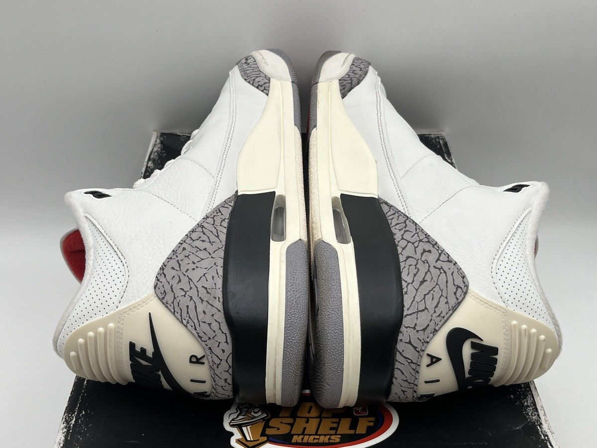 NIKE AIRJORDAN3 WHITE CEMENT 29cm 中古 Nike Air Jordan III 3 Retro White Cement Reimagined Size