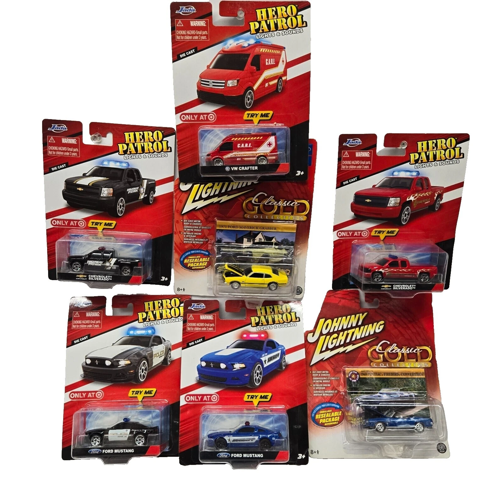 Metal Blanco Johnny Lightning escala 1:64 Diecast y de juguete