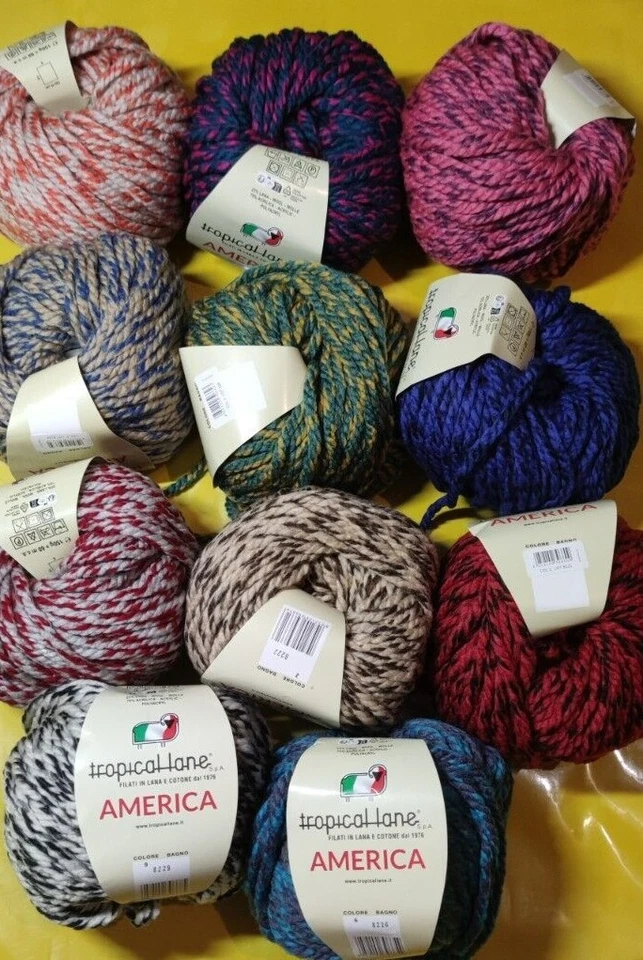 Wolle ,AMERICA(tropical lane) 150g/60 m; Stricken;Häkeln; Basteln - Bild 1 von 2