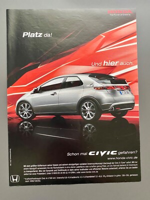 Honda Civic Platz da! Und hier auch. 2007 Vintage Ad Werbung Reklame