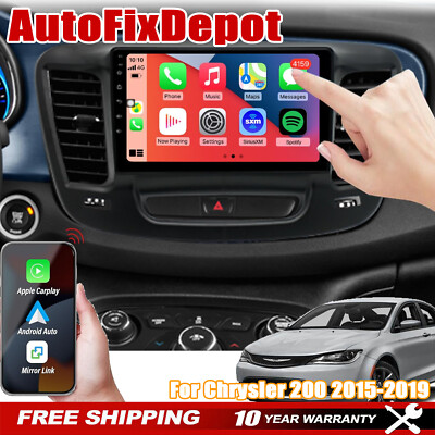 For Chrysler 200 200C 200S Apple CarPlay Car Radio Android 13 GPS Stereo DSP FM