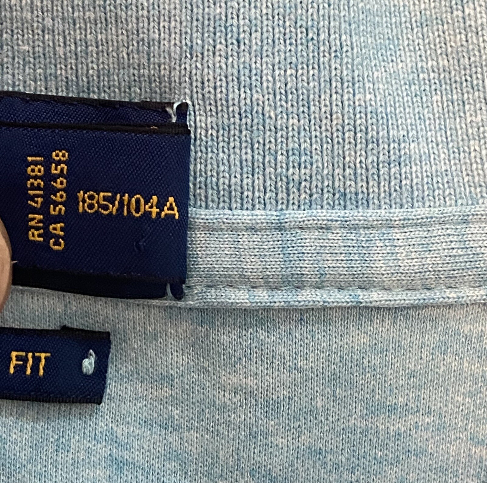 Polo Ralph Lauren Mens Classic Fit Baby Blue Golf Polo Shirt Size XL