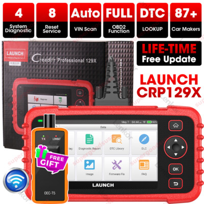 LAUNCH X431 CRP129X OBD2 Diagnostic Scanner Code Reader EPB SAS Oil TPMS Reset