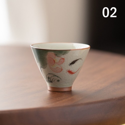 60ml Japanese Style Handmade Ceramic Tea Cups Wine Sushi Sake Cup Travel Gift - Picture 12 of 28