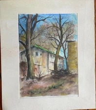 Franz Ehmke 1928 -2018 GDR Painter° 2 X Hums At Lake ° Ehemaliges Ausflugslokal