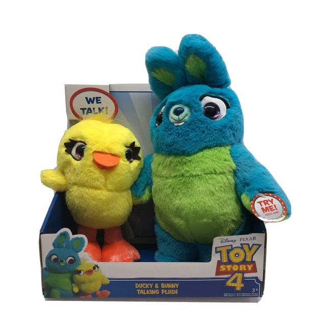 Disney-Pixar Toy Story 4 Talking Ducky & Bunny Plush Stuffed Animals NIB | eBay