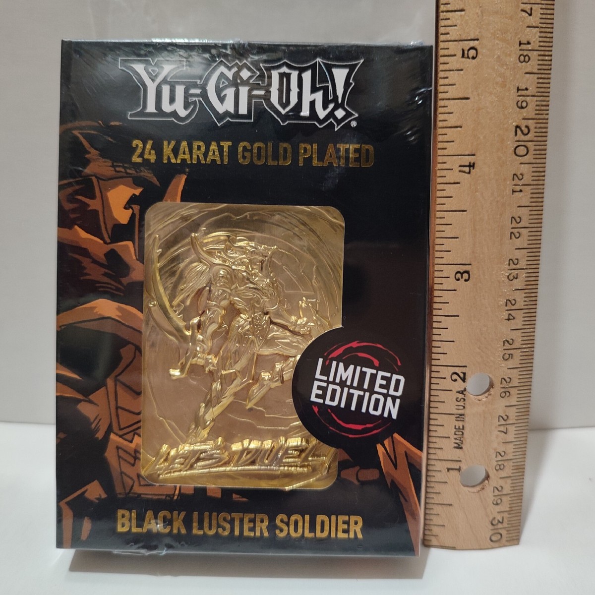 Yugioh Black Luster Soldier Metal Card 24k Gold Plated Ingot Official  Konami | eBay