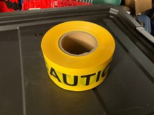 Premium Yellow Caution Tape 3 inch x 1000 feet Harzard Tape or Decor NEW ROLL