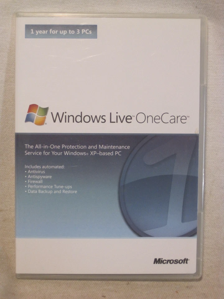 Microsoft Windows Live OneCare XP based PC cd X12-07303 w/ product key - Image 2 of 2