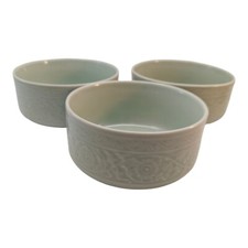 Celadon Green Asian Bowls Floral Lot of 3