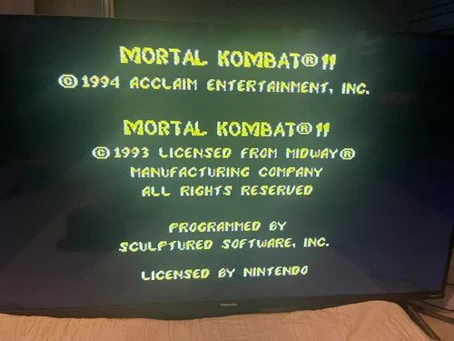 Mortal Kombat II (Nintendo SNES, 1994) Tested!!