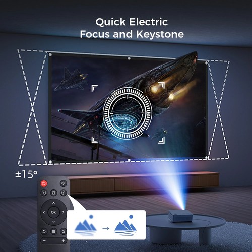 VANKYO 4K Mini Projector 1080P 5G WiFi Bluetooth Video Home Theater Cinema HDMI - Picture 5 of 15