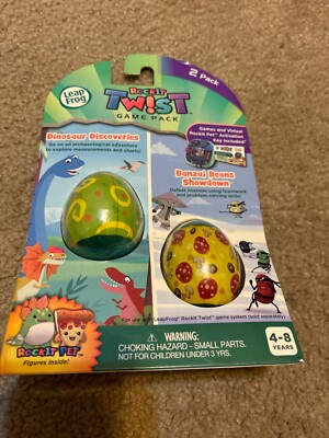 New LeapFrog Rockit Twist Game Pack 2 Games Dinosaur Discoveries  Banzai Beans
