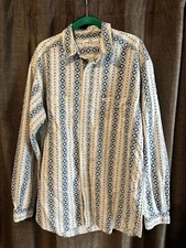 Vintage Guess By Georges Marciano Cotton Long Sleeve Shirt Style 66348P34 Large