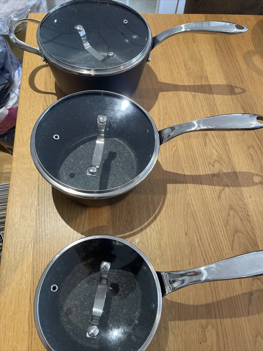 Starfrit The Rock 3 Pan Set 23cm 21cm 17cm Cookware Kitchenware eBay