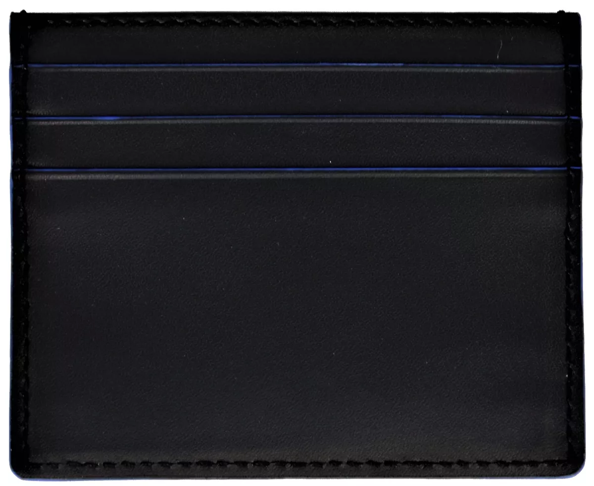 Portafoglio Porta Carte di Credito Uomo Nero/Blu K-Way Wallet MenBlack/Blue