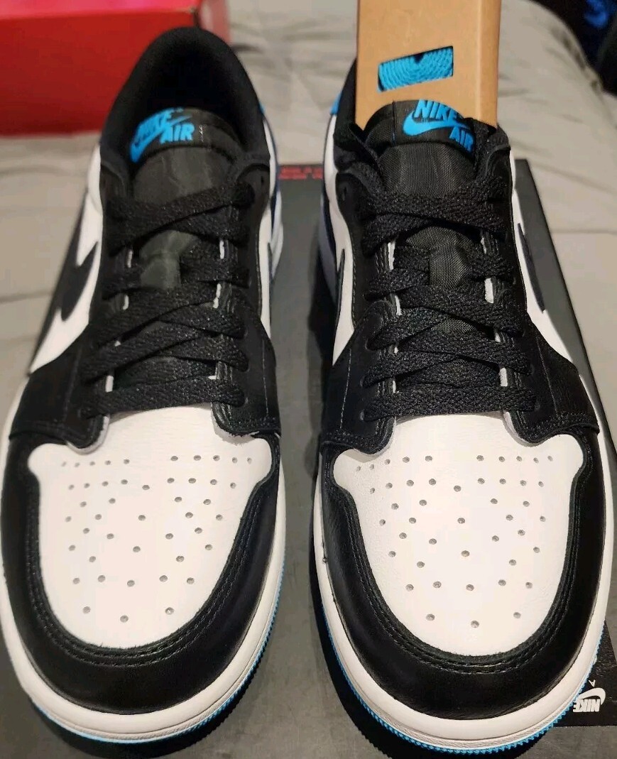 Nike Jordan 1 Retro Low OG Black Dark Powder Blue UNC CZ0790