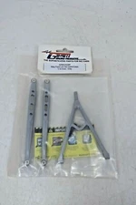 GPM RACING PARTS GPM335GM ALLOY FRONT LINK SET UPPER/LOWER 1:10 AXIAL - GREY