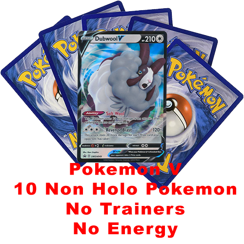 dubwool pokemon card TCG Ultra Rare V - SWSH049 & 10 Bonus Cards Colorless / 210 / Basic Card Text Dubwool Card Prices & Value