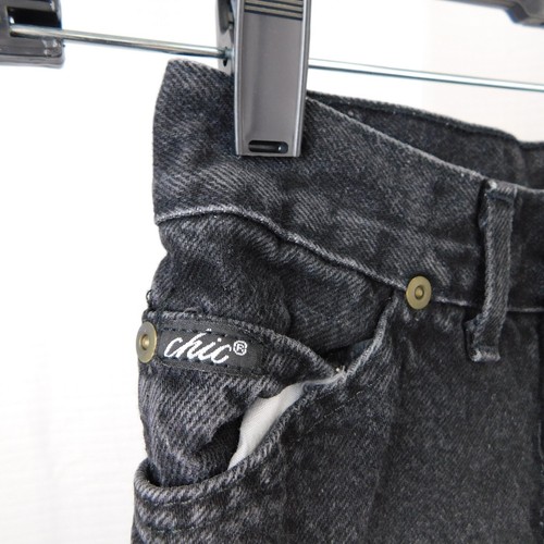 Girl's Vintage 90s Colored Denim Chic Kids Strait Leg Jeans - 8, Black #7050 - Picture 4 of 9