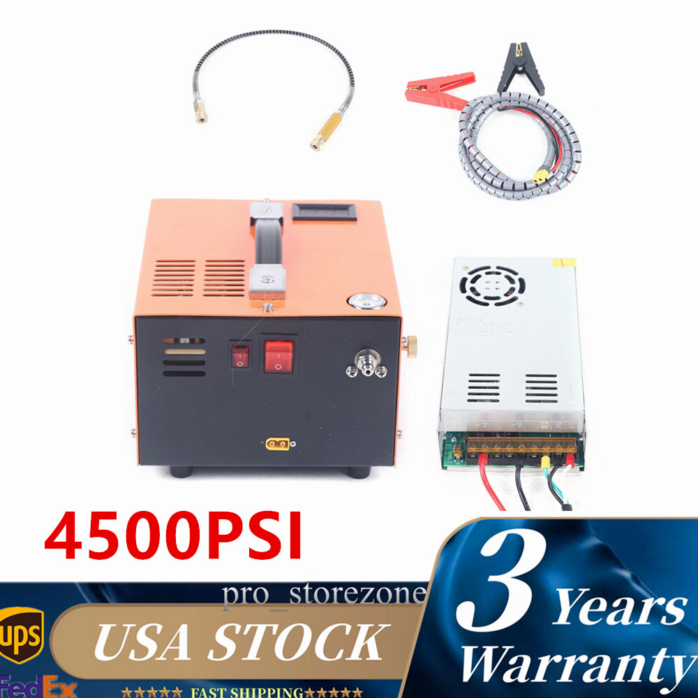 PCP Air Compressor 110V/12V Pump 4500PSI 30Mpa 300Bar High Pressure Airgun 350W