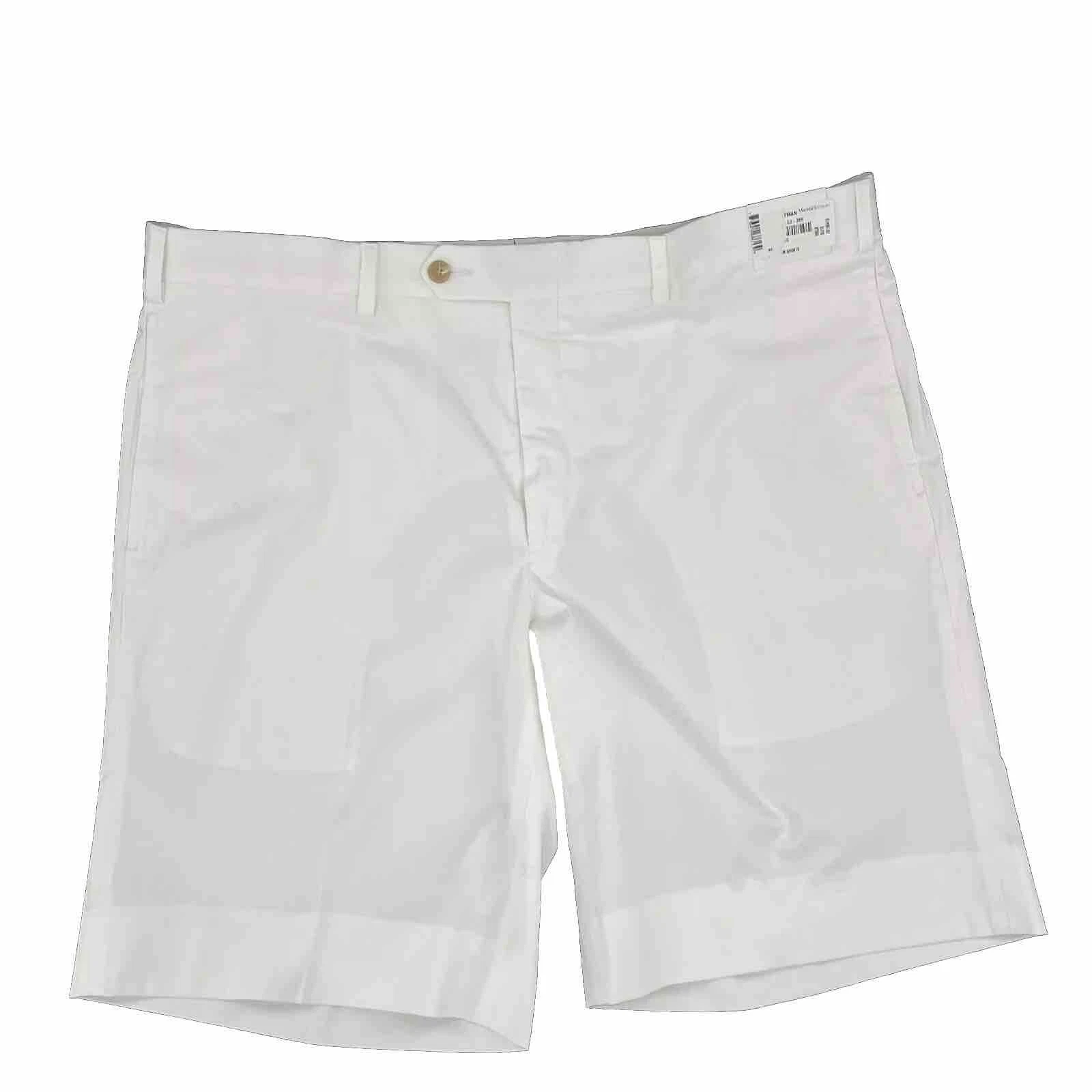 Maus & Hoffman Chino Shorts Men's Size 38 White Pockets Flat front