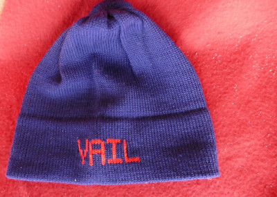 Vail Beanie ski hat Moriarty of Stowe Vt new old stock 100% wool hand crafted