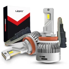 Lasfit H11 LED Headlight Super Bright Low Beam Bulb 6000LM 6000K Light Plug&lay