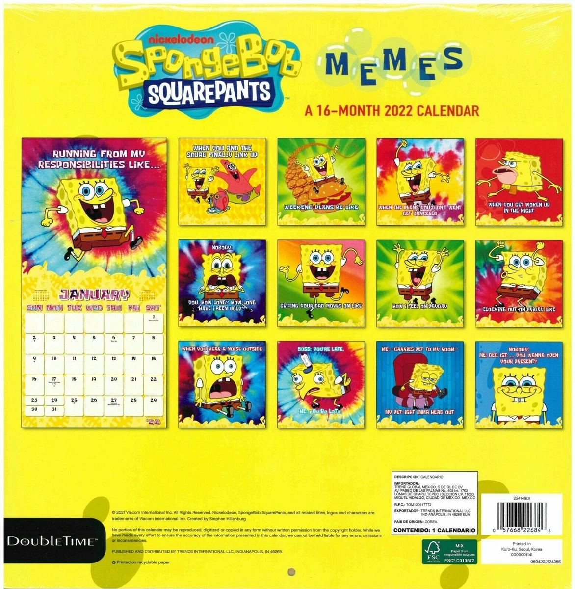 Trends International 2024 Nickelodeon SpongeBob SquarePants, 47 OFF