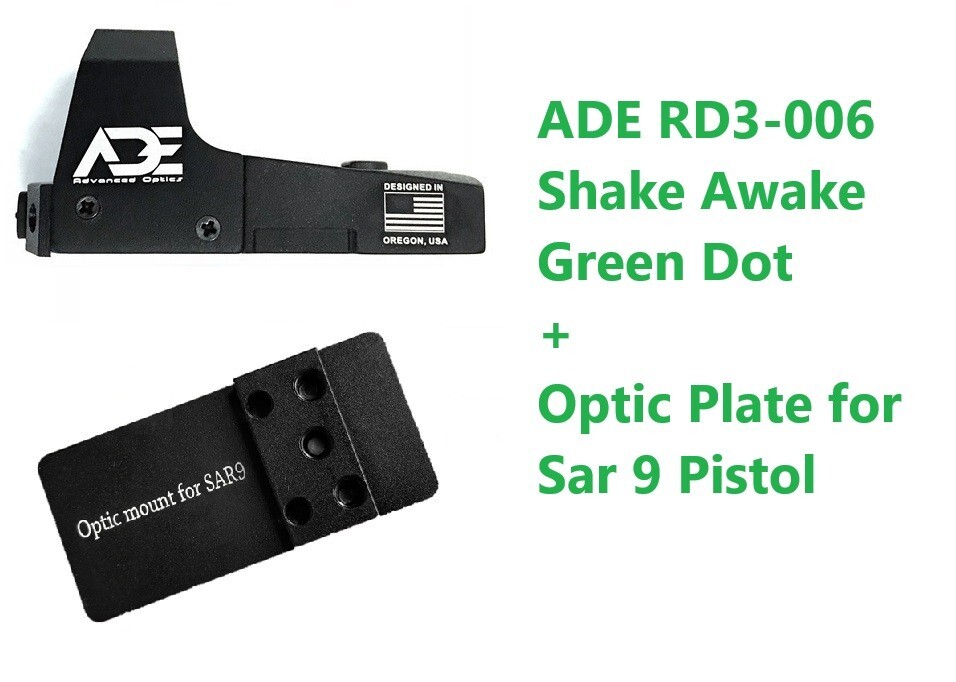 Ade RD3-006 GREEN Dot Reflex Sight+SAR 9SAR9 Gen1/2 pistol Optic