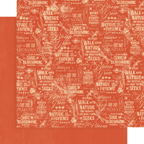 GRAPHIC 45 "LIFE IS ABUNDANT" 12X12 PATTERN & SOLID PAPER PACK SCRAPJACK'S PLACE - Picture 8 of 9