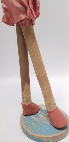 1965 Big Eyed Japanese Doll Hedaya Pink Dress 17" Lavender hair light purple - Picture 10 of 12