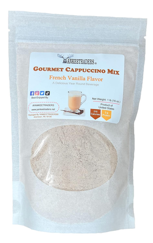 Indulge in Rich French Vanilla Cappuccino Mix - 1lb Gourmet Delight