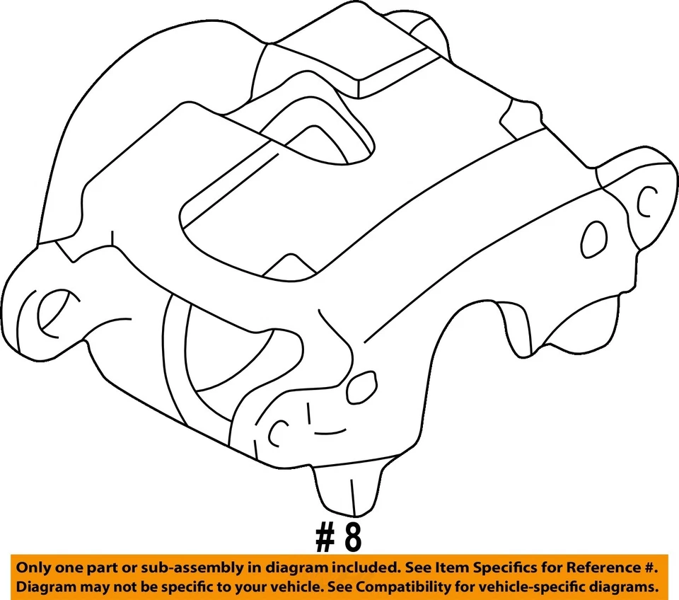 Pinza de freno delantera izquierda varios modelos OEM 1994 1995 1996 Chevrolet Impala SS Foto 4 de 4