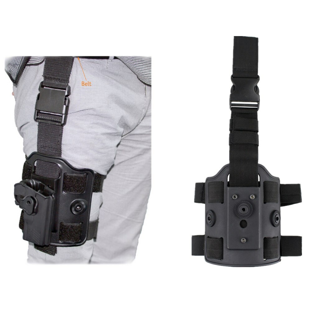 Tactical Drop Leg Holster Rotary Holster leg panel Left/Right Handed OWB  Holster
