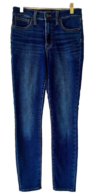 J.CREW 10" high-rise skinny jean Dark Wash stretch Size 25