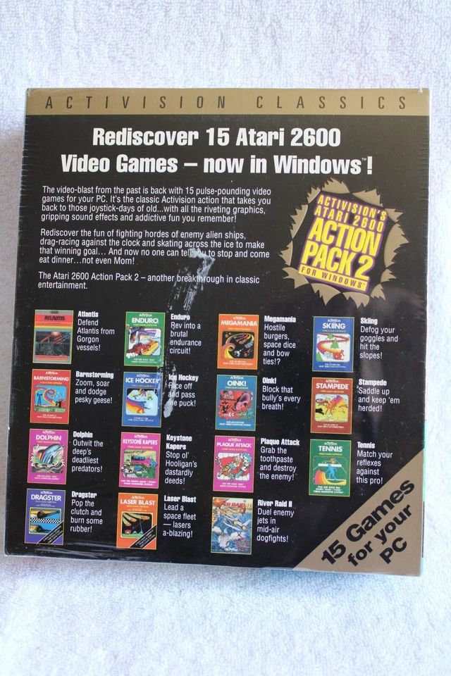Activision Classics Atari 2600 Action Pack 2 for Windows 15 games New Sealed - Image 2 of 4