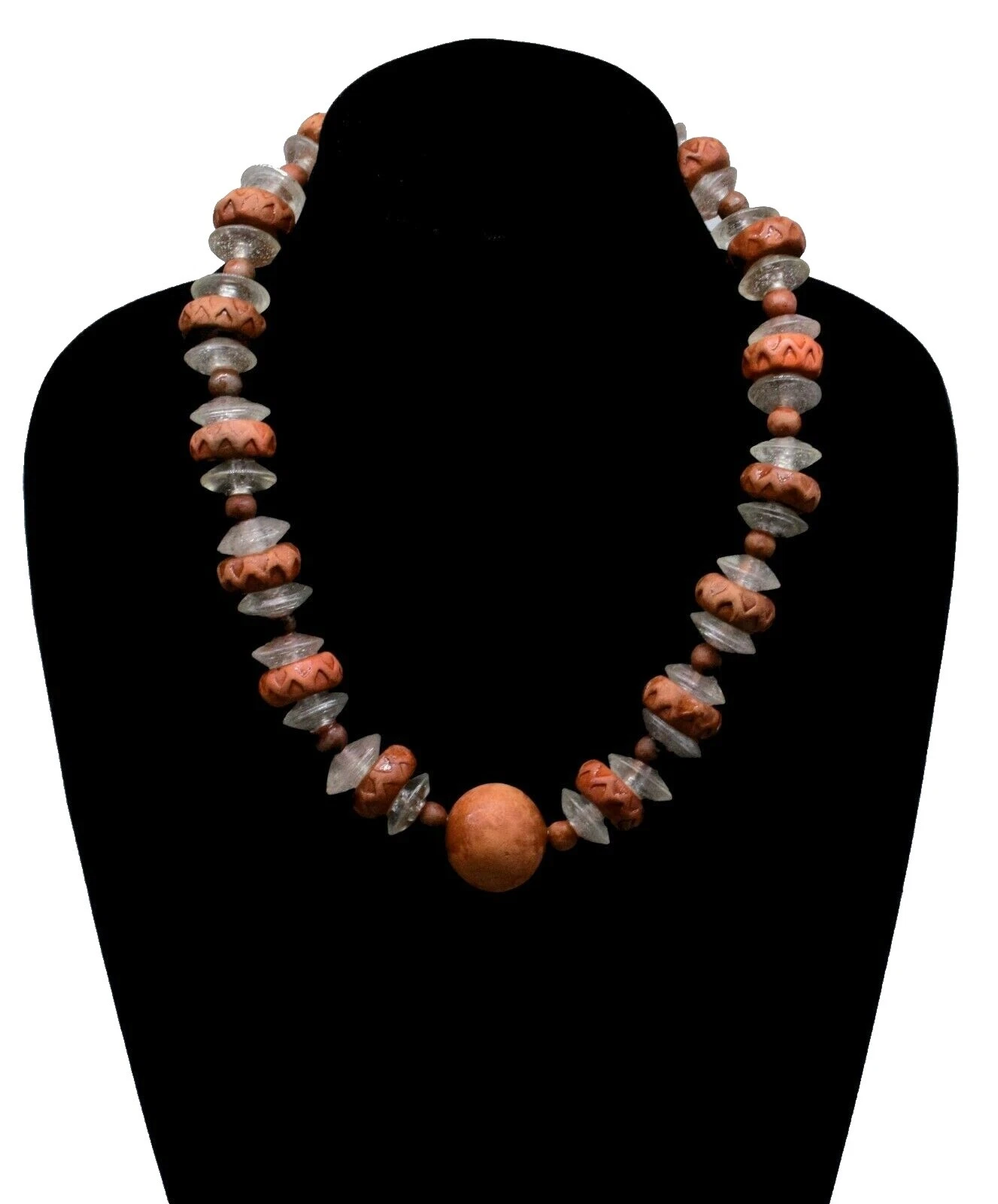 Collares y colgantes De moda de Vidrio Marrón