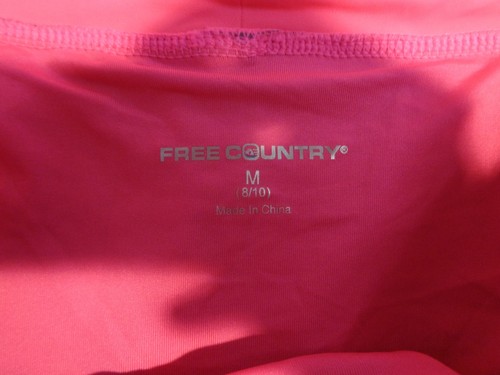 Free Country Missy Women's Drawstring Shorts Cold Grey/Watermelon Size M 8/10 - Picture 7 of 9