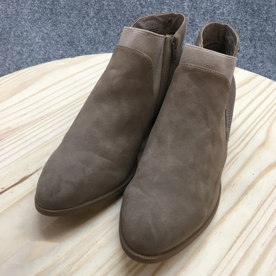 Botas Simply Vera Vera Wang para mujer 8 W Skylark botín marrón imitación cuero Foto 3 de 4